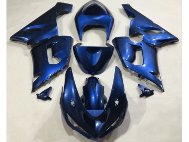 Blu Metallizzato 05-06 Kawasaki ZX6R Carene Moto