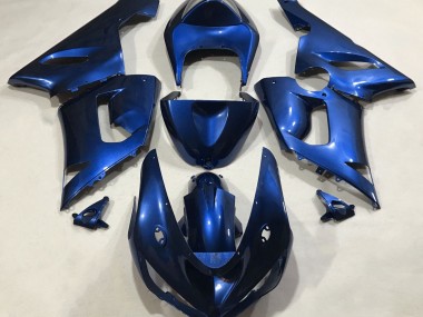 Blu Metallizzato 05-06 Kawasaki ZX6R Carene Moto
