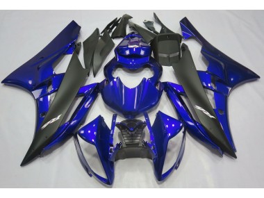 Blu Metallizzato & Nero 06-07 Yamaha R6 Carene Moto