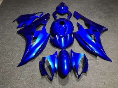 Blu Metallizzato Tinta Unita 06-07 Yamaha R6 Carene Moto