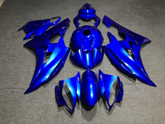 Blu Metallizzato Tinta Unita 06-07 Yamaha R6 Carene Moto Blu Metallizzato Tinta Unita 06-07 Yamaha R6 Carene Moto