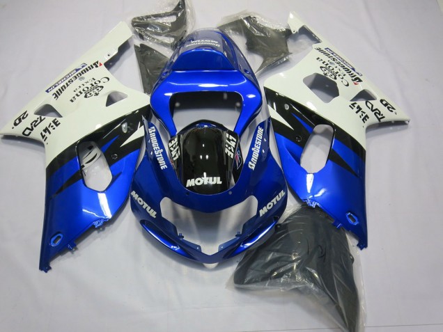 Blu & Nero 01-03 Suzuki GSXR 600-750 Carene Moto Blu & Nero 01-03 Suzuki GSXR 600-750 Carene Moto
