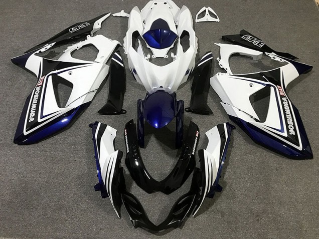 Blu Nero & Bianco 09-16 Suzuki GSXR 1000 Carene Moto Blu Nero & Bianco 09-16 Suzuki GSXR 1000 Carene Moto