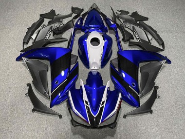 Blu Nero & Bianco 15-18 Yamaha R3 Carene Moto