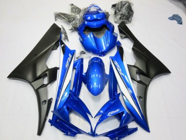 Blu Nero Opaco 06-07 Yamaha R6 Carene Moto