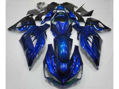 Blu Oceano Lucido 12-21 Kawasaki ZX14R Carene Moto