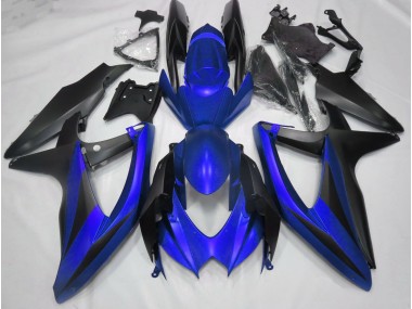 Blu Opaco Senza R 08-10 Suzuki GSXR 600-750 Carene Moto