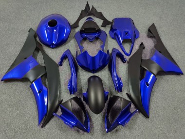 Blu Profondo & Nero Opaco 08-16 Yamaha R6 Carene Moto