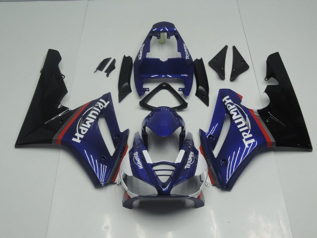 Blu & Rosso Lucido 09-12 Triumph Daytona 675 Carene Moto Blu & Rosso Lucido 09-12 Triumph Daytona 675 Carene Moto