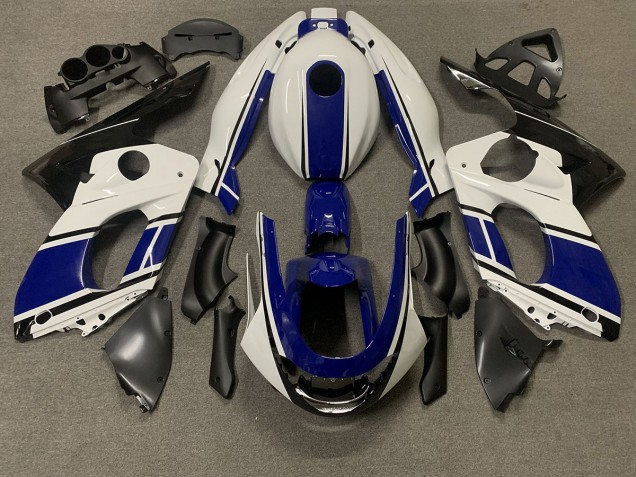 Blu Scuro & Bianco 98-07 Yamaha YZF600 Carene Moto Blu Scuro & Bianco 98-07 Yamaha YZF600 Carene Moto