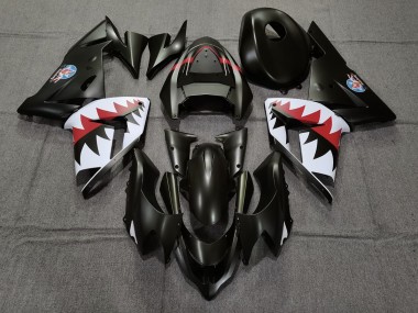 Bomber Betty Nero Opaco 04-05 Kawasaki ZX10R Carene Moto