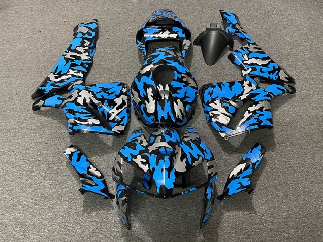 Camo & Blu 05-06 Honda CBR600RR Carene Moto