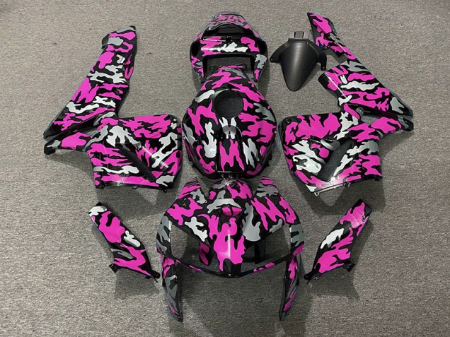 Camo & Rosa Caldo 05-06 Honda CBR600RR Carene Moto Camo & Rosa Caldo 05-06 Honda CBR600RR Carene Moto
