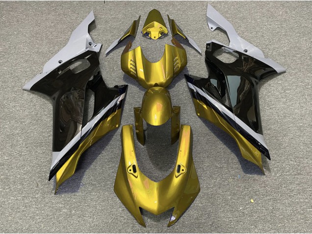 Cemento Nero & Oro 17-21 Yamaha R6 Carene Moto Cemento Nero & Oro 17-21 Yamaha R6 Carene Moto