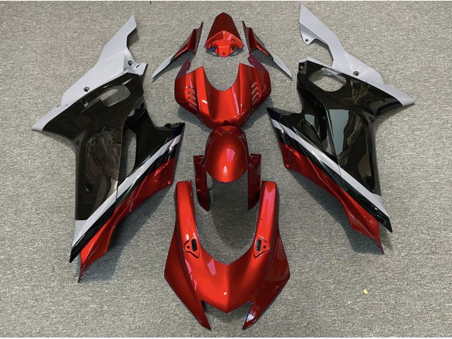 Cemento Nero & Rosso 17-21 Yamaha R6 Carene Moto