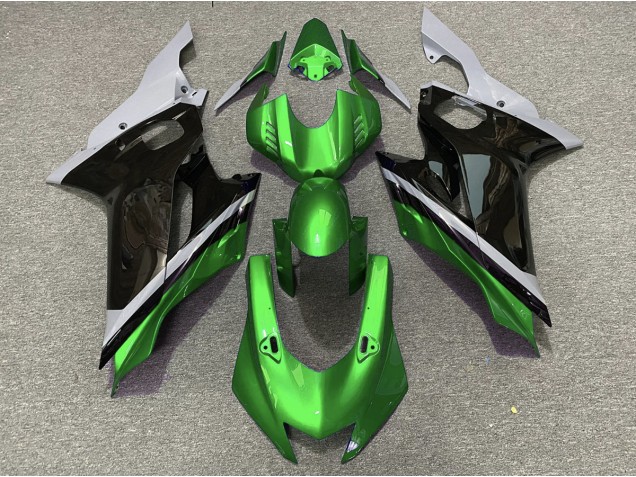 Cemento Nero & Verde 17-21 Yamaha R6 Carene Moto Cemento Nero & Verde 17-21 Yamaha R6 Carene Moto