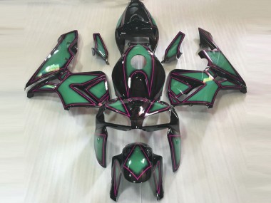 Contorno Verde Smeraldo & Rosa 05-06 Honda CBR600RR Carene Moto