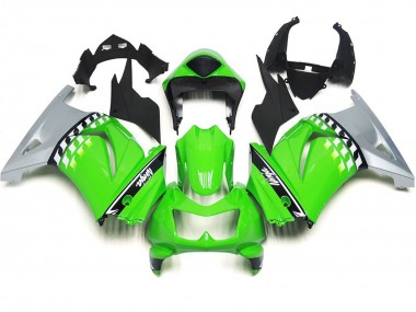 Controllo Verde & Nero 08-12 Kawasaki Ninja 250 Carene Moto