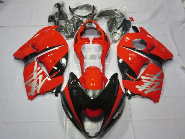 Decalcomania Argento Rossa & Nera 97-07 Suzuki GSXR 1300 Carene Moto