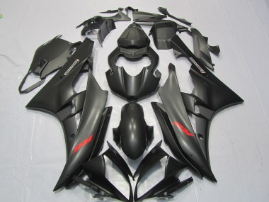 Decalcomania Rossa Nera Opaca 06-07 Yamaha R6 Carene Moto
