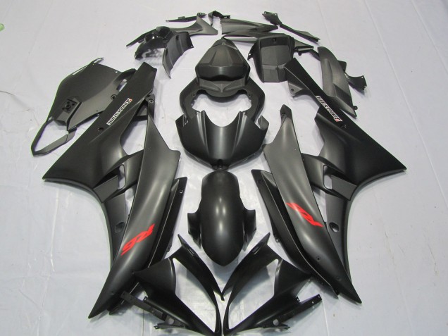 Decalcomania Rossa Nera Opaca 06-07 Yamaha R6 Carene Moto Decalcomania Rossa Nera Opaca 06-07 Yamaha R6 Carene Moto