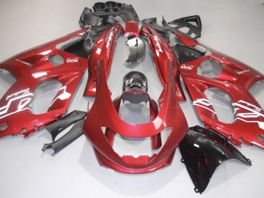 Decalcomanie Rosse & Bianche Lucide 98-07 Yamaha YZF600 Carene Moto