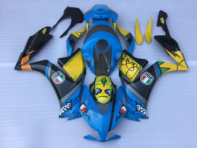 Denti Di Squalo Blu 12-16 Honda CBR1000RR Carene Moto Denti Di Squalo Blu 12-16 Honda CBR1000RR Carene Moto