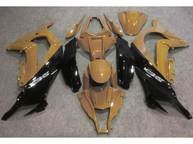 Deserto Marrone Chiaro & Nero 16-19 Kawasaki ZX10R Carene Moto Deserto Marrone Chiaro & Nero 16-19 Kawasaki ZX10R Carene Moto