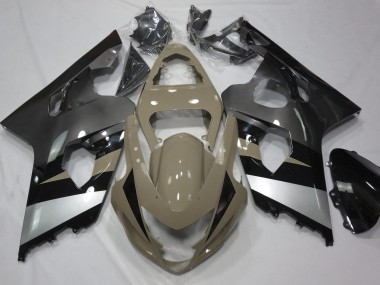 Deserto Tan & Argento 04-05 Suzuki GSXR 600-750 Carene Moto