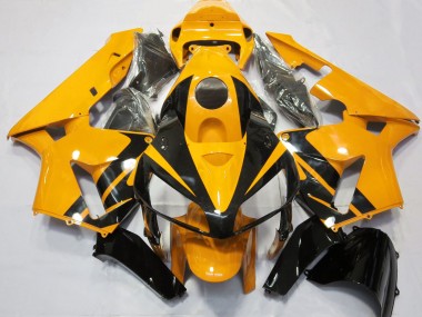 Design Arancione Brillante & Nero Lucido 05-06 Honda CBR600RR Carene Moto