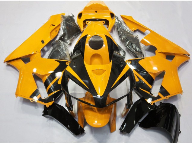 Design Arancione Brillante & Nero Lucido 05-06 Honda CBR600RR Carene Moto