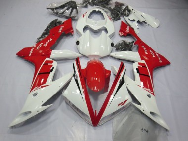 Design Bianco & Rosso 04-06 Yamaha R1 Carene Moto
