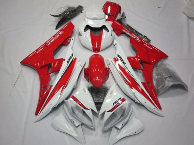 Design In Stile Bianco Rosso 06-07 Yamaha R6 Carene Moto