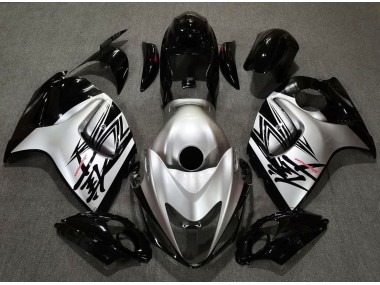 Design Nero Lucido & Argento 08-20 Suzuki GSXR 1300 Carene Moto