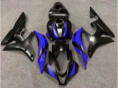Design Nero Opaco & Blu 07-08 Honda CBR600RR Carene Moto
