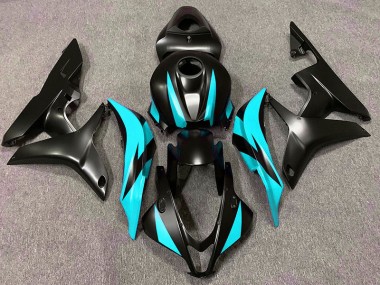 Design Nero Opaco & Ciano 07-08 Honda CBR600RR Carene Moto