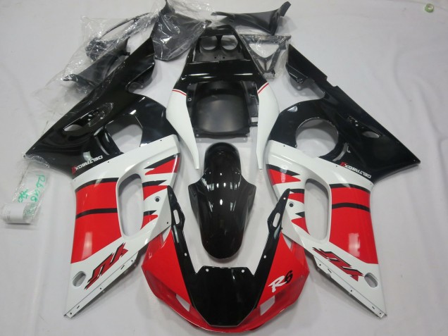 Design Rosso Bianco 98-02 Yamaha R6 Carene Moto