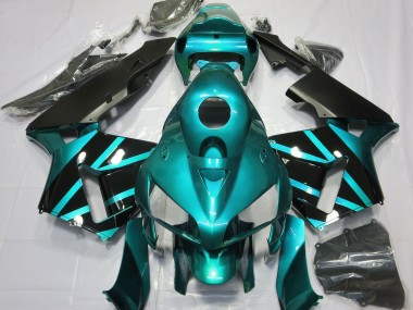 Design Verde Acqua & Nero Lucido 05-06 Honda CBR600RR Carene Moto