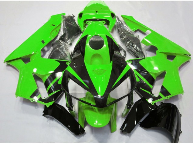 Design Verde & Nero Lucido 05-06 Honda CBR600RR Carene Moto Design Verde & Nero Lucido 05-06 Honda CBR600RR Carene Moto