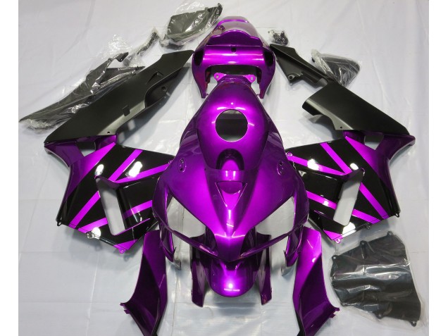 Design Viola & Nero Lucido 05-06 Honda CBR600RR Carene Moto Design Viola & Nero Lucido 05-06 Honda CBR600RR Carene Moto
