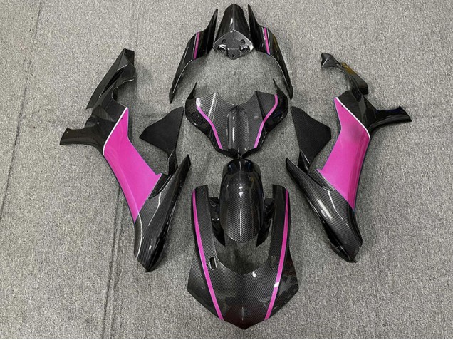Fibra Di Carbonio & Rosa 15-19 Yamaha R1 Carene Moto Fibra Di Carbonio & Rosa 15-19 Yamaha R1 Carene Moto
