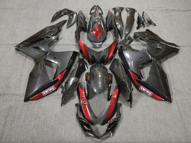 Fibra Di Carbonio Rosso 09-16 Suzuki GSXR 1000 Carene Moto