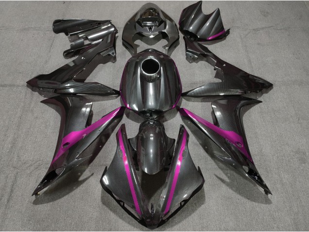 Fibra Di Carbonio Stile W Rosa 04-06 Yamaha R1 Carene Moto Fibra Di Carbonio Stile W Rosa 04-06 Yamaha R1 Carene Moto