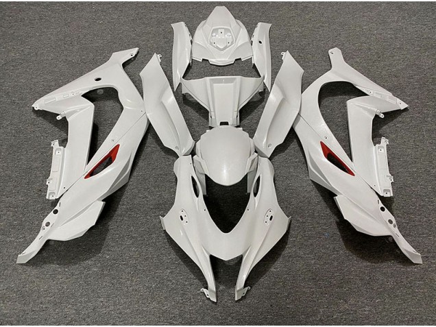 Finiture Rosse Bianco Perla 16-19 Kawasaki ZX10R Carene Moto Finiture Rosse Bianco Perla 16-19 Kawasaki ZX10R Carene Moto