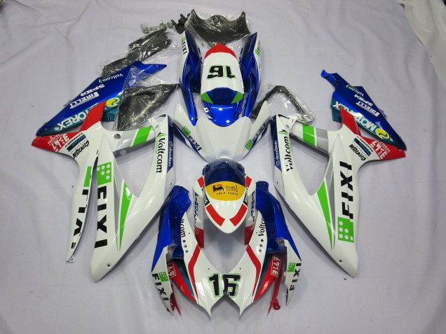 Fixi Blu 08-10 Suzuki GSXR 600-750 Carene Moto Fixi Blu 08-10 Suzuki GSXR 600-750 Carene Moto