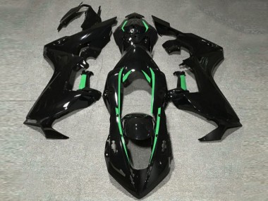 Fodera Nera Lucida & Verde Foresta 17-23 Honda CBR1000RR Carene Moto