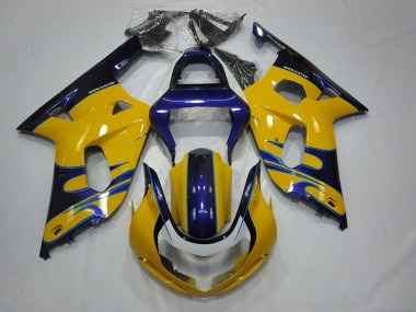 Giallo Blu 01-03 Suzuki GSXR 600-750 Carene Moto