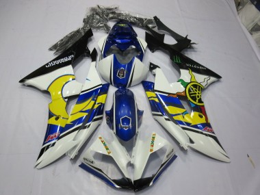 Giallo & Blu 08-16 Yamaha R6 Carene Moto