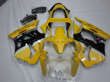 Giallo Elf 00-02 Kawasaki ZX6R Carene Moto