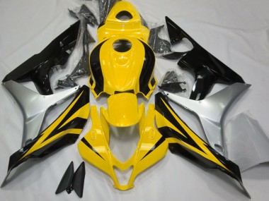 Giallo Lucido Argento & Nero 07-08 Honda CBR600RR Carene Moto